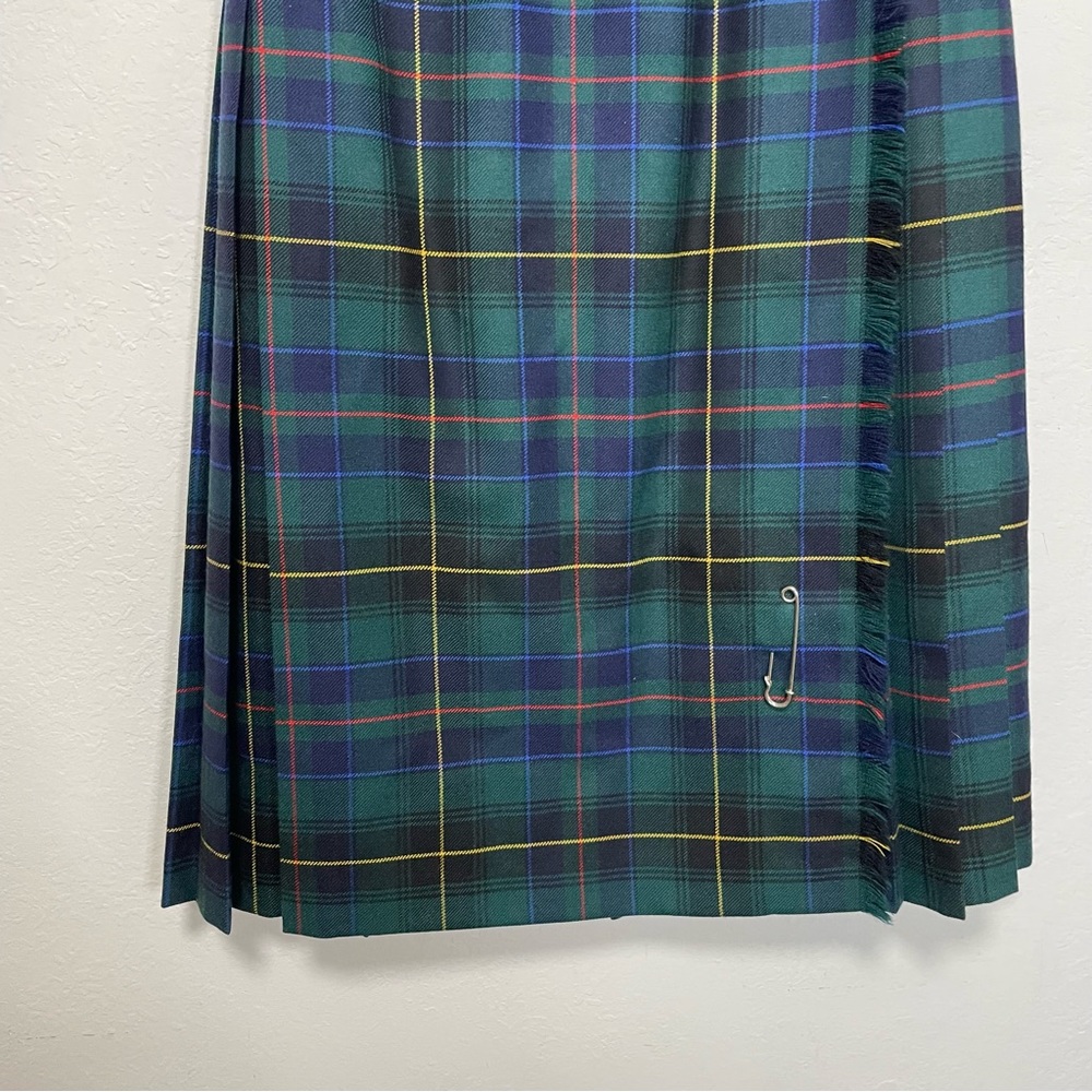 ALJean Plaid Midi Pleated Skirt - Picture 3 of 16